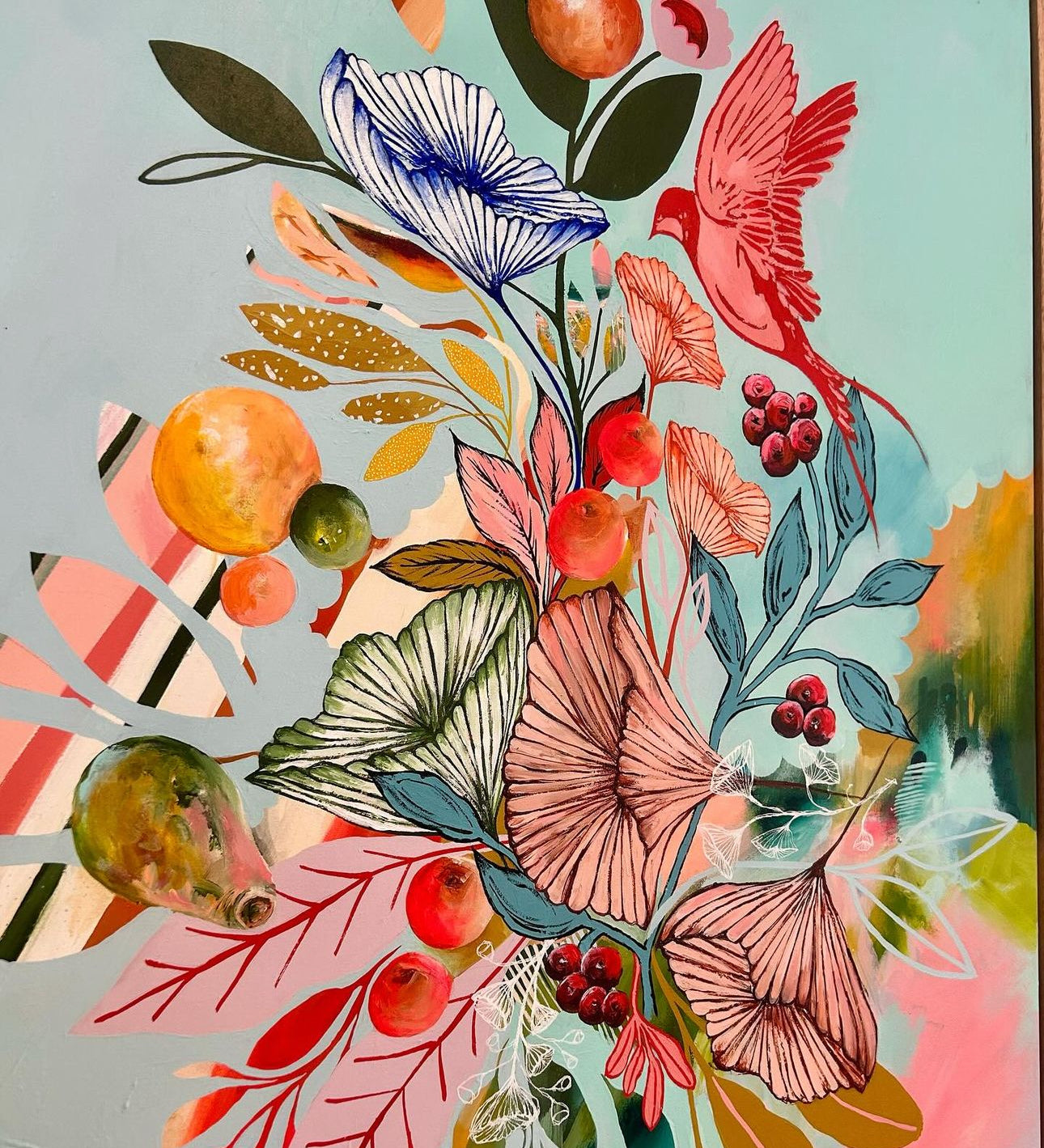 Out of the Blue original canvas by Georgia Pendlebury