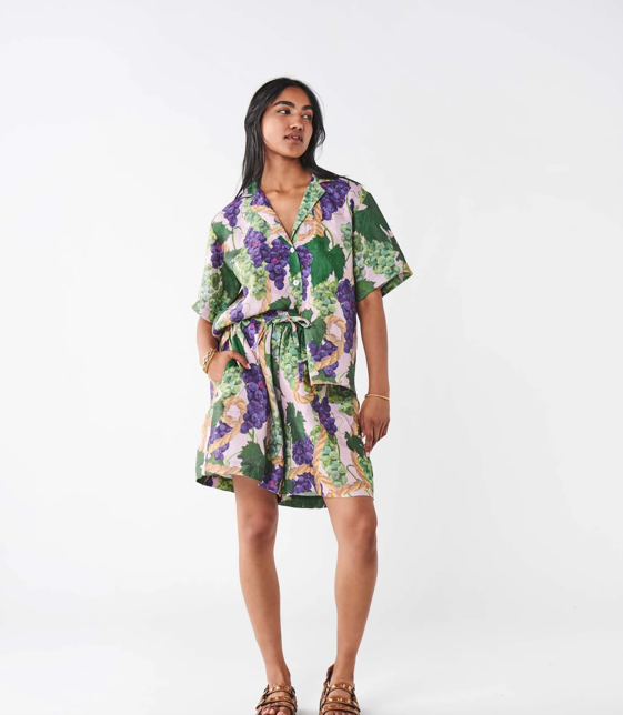 Kip and Co The Vine Linen Short Sleeve Shirt