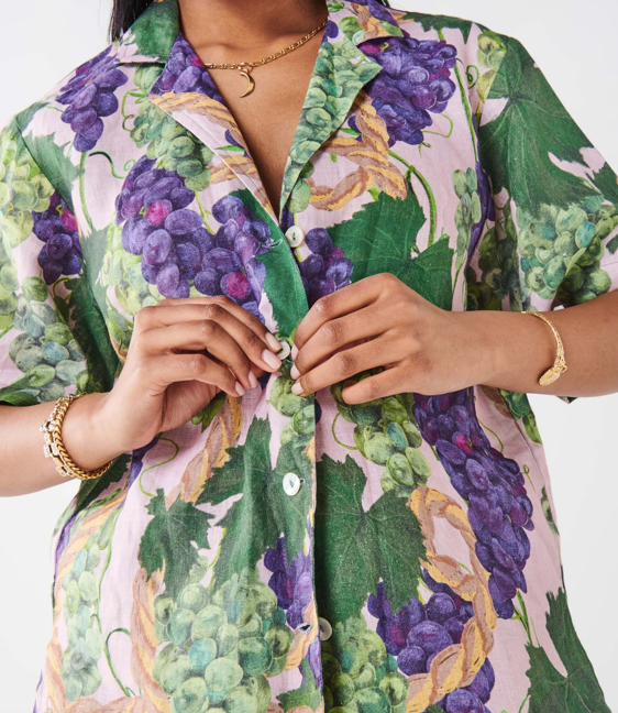 Kip and Co The Vine Linen Short Sleeve Shirt