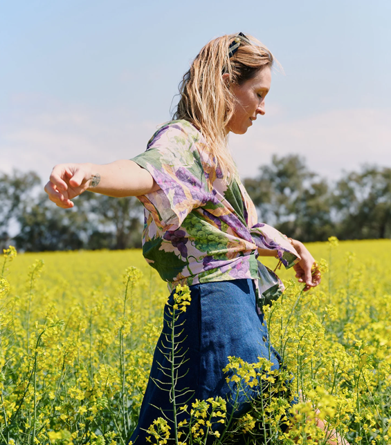 Kip and Co The Vine Linen Short Sleeve Shirt