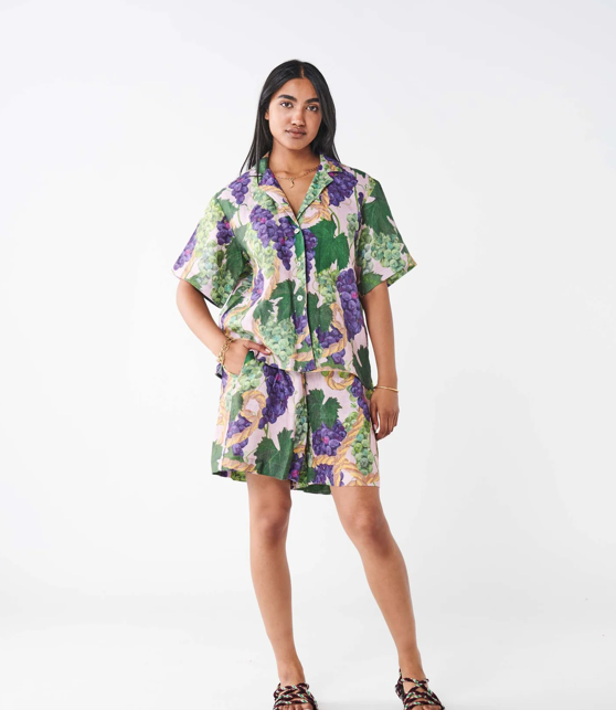 Kip and Co The Vine Linen Short Sleeve Shirt