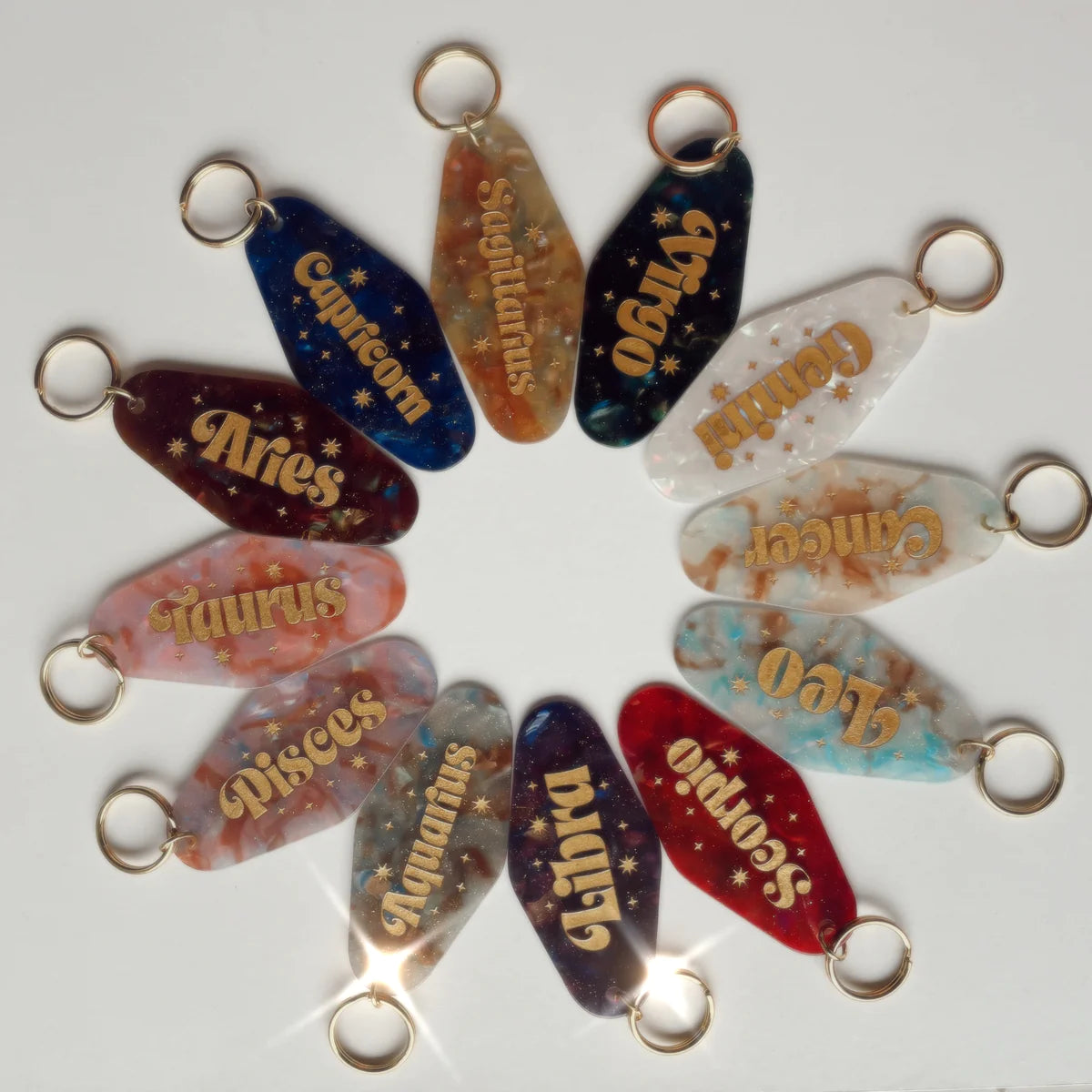 Emeldo Starsign Keyrings