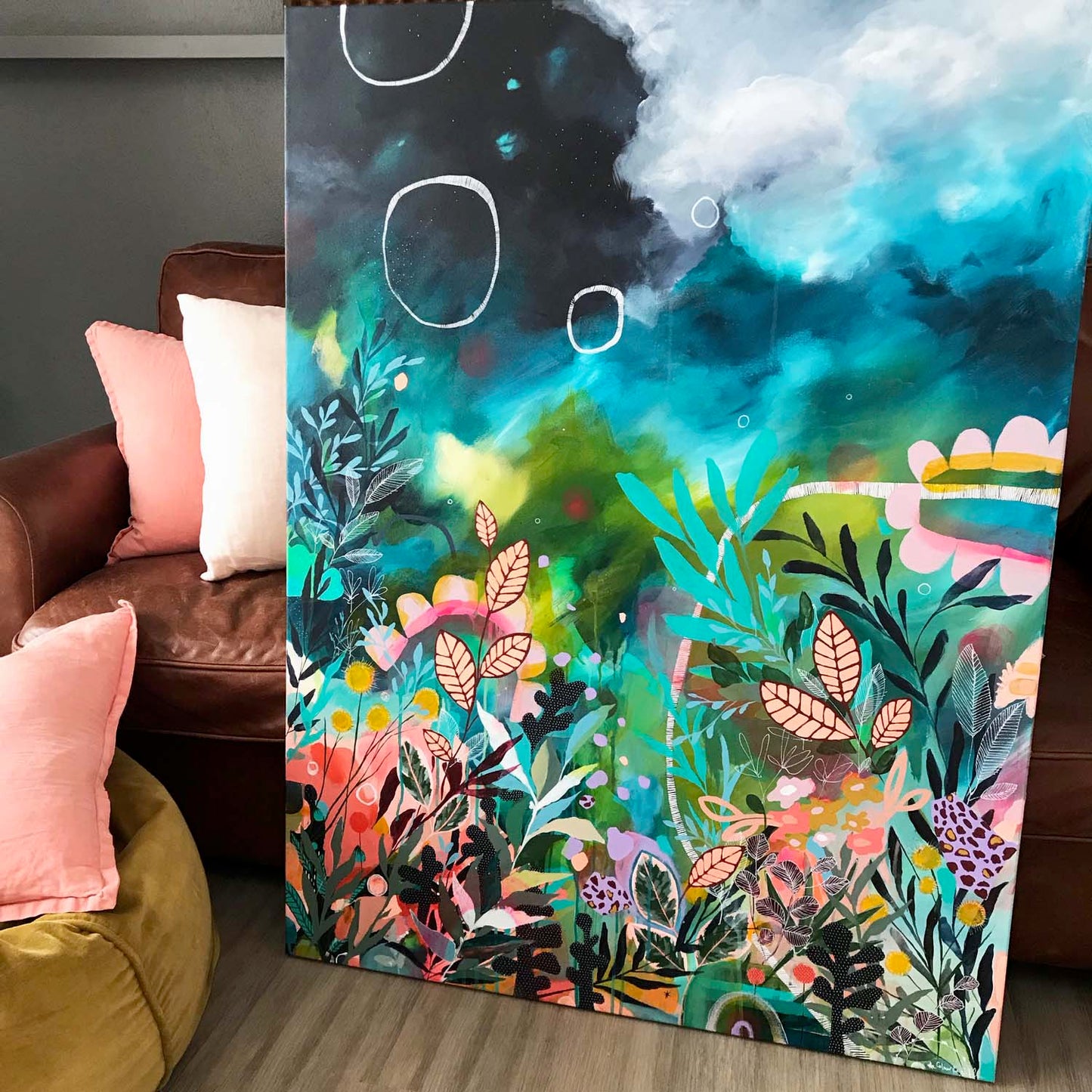 Stormy Meadows Print by Georgia Pendlebury