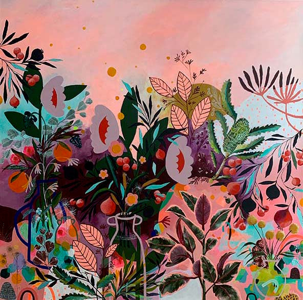 Vase Half Full Print by Georgia Pendlebury