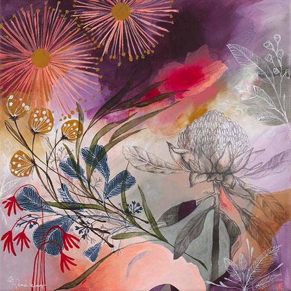 Waratah Print by Georgia Pendlebury