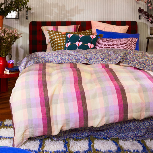 Copy of Sage and Clare Fifer Plaid Quilt Cover - KING