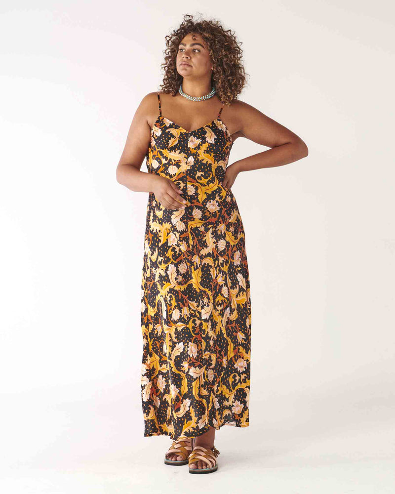 Secret Garden Silk Slip dress