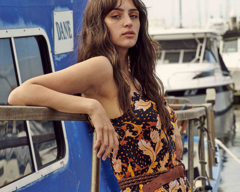 Secret Garden Silk Slip dress