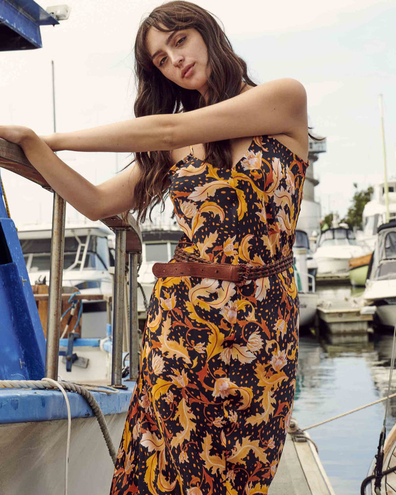 Secret Garden Silk Slip dress